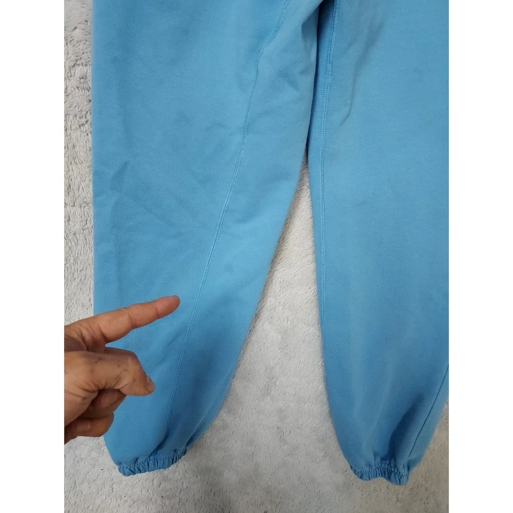 Nike Joggers Men Small Standard Issue Basketball Dri Fit Blue Drawstring Elastic